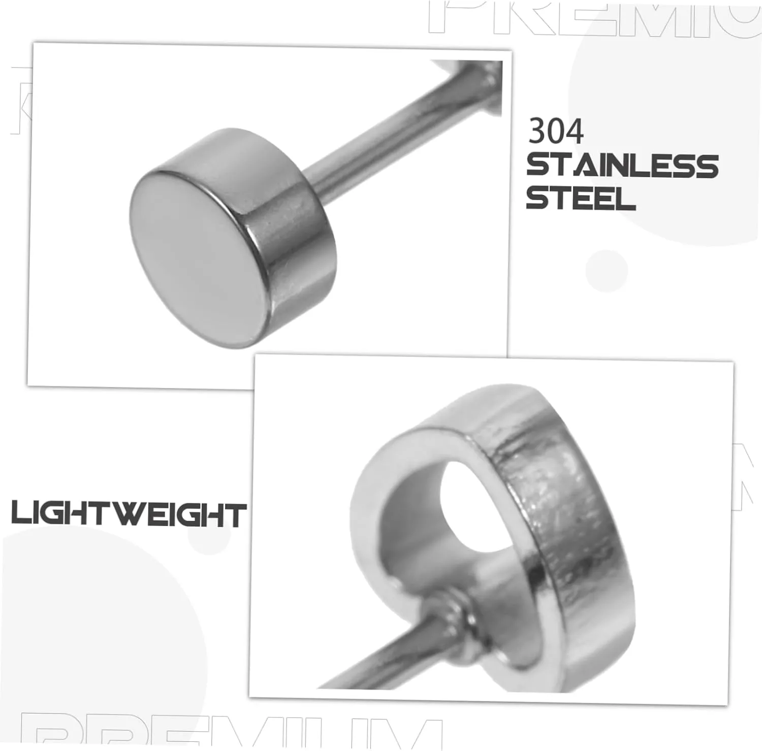 16 Pcs Flat Screw Back Earrings Studs for Women Silver Studs Fashionable Ear Studs Earrings for Women
