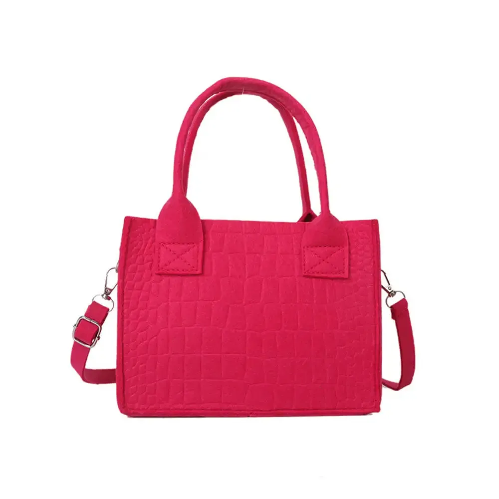 2024 New Pu Leather Women'S Crossbody Bags With Stylish Red Wide Shoulder Strap Fashionable Shoulder Solid Color Underarm Bags