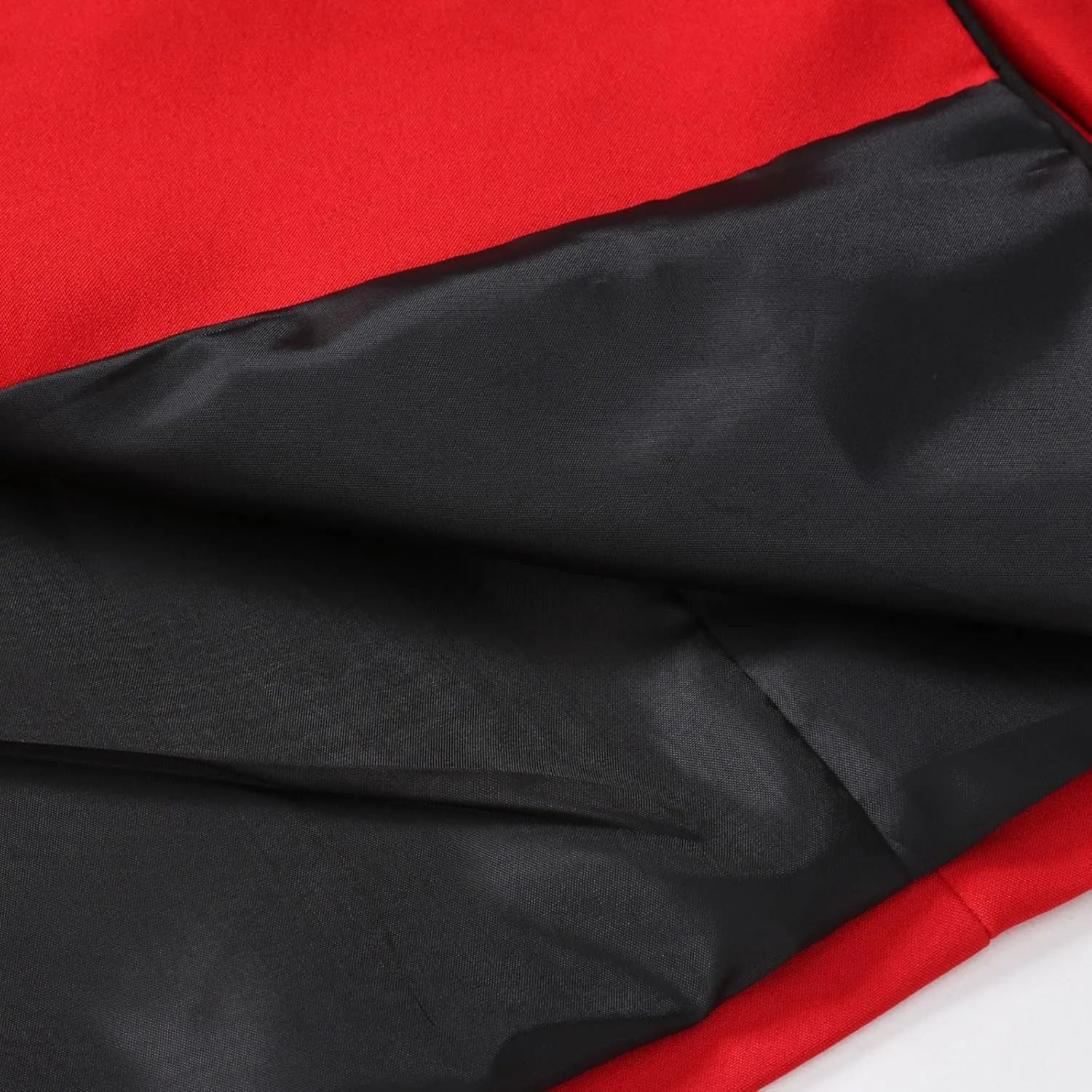 2024 Trendy Blazer for Men Red Black Color Block Casual One Button Suit Jackets Slim Fit Blazer