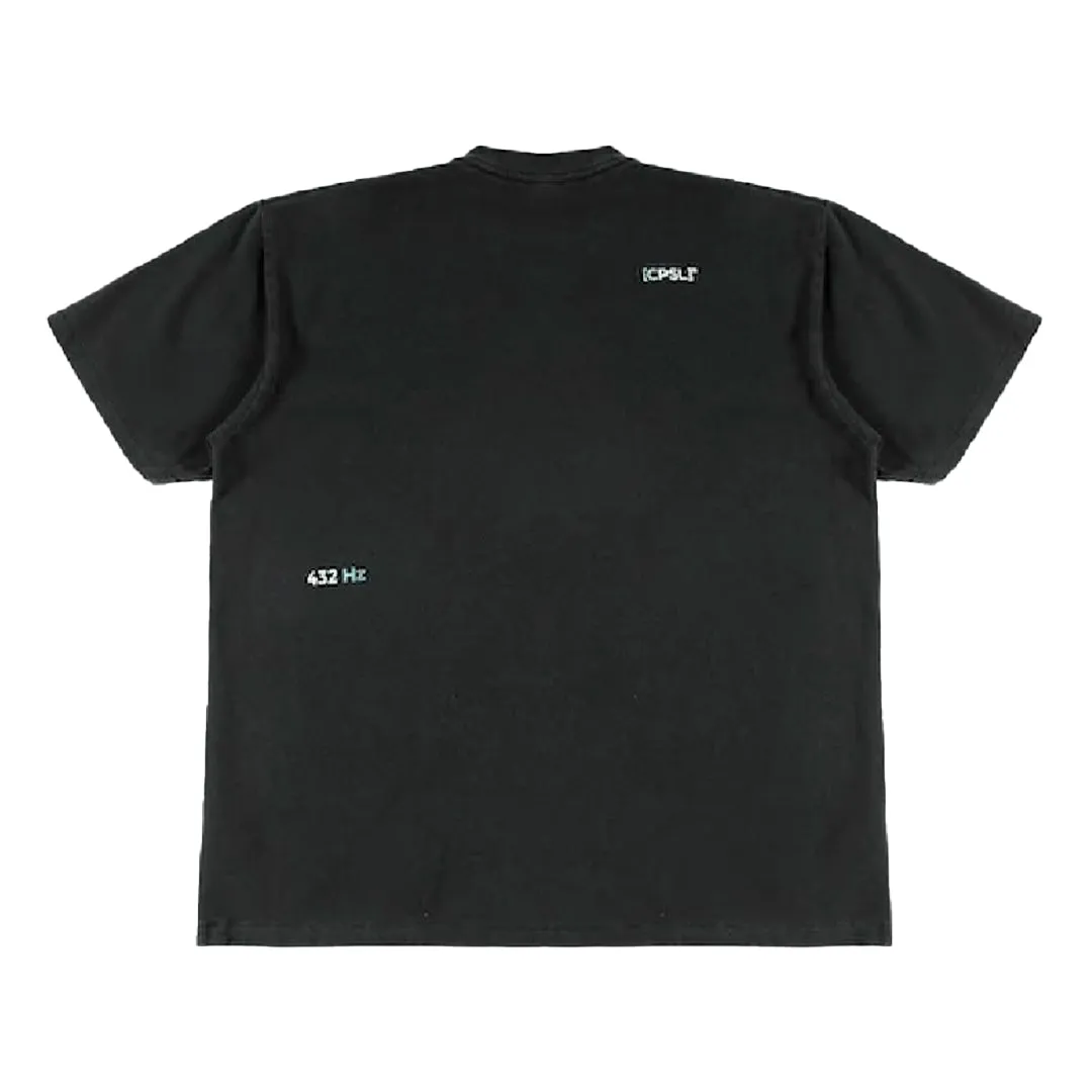 432HZ Blue Blur T-shirt Black