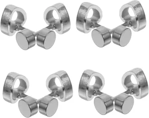 8pcs Minimalist Stainless Steel Geometric Earrings Heart Studs for Women Piercing Earring