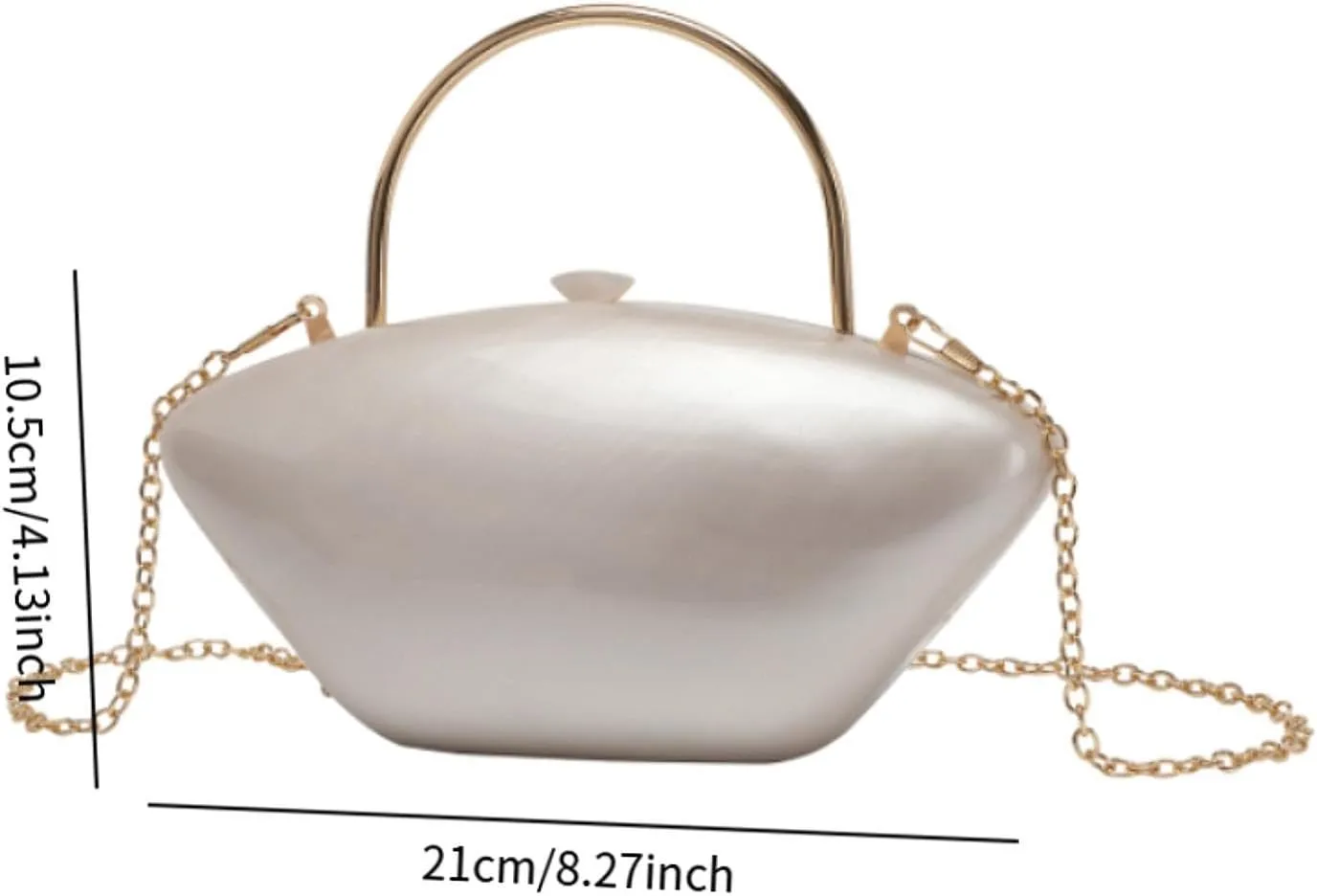 Acrylic Evening Clutch Purse Trendy Shoulder Chain Bag for Wedding Birthday Gift
