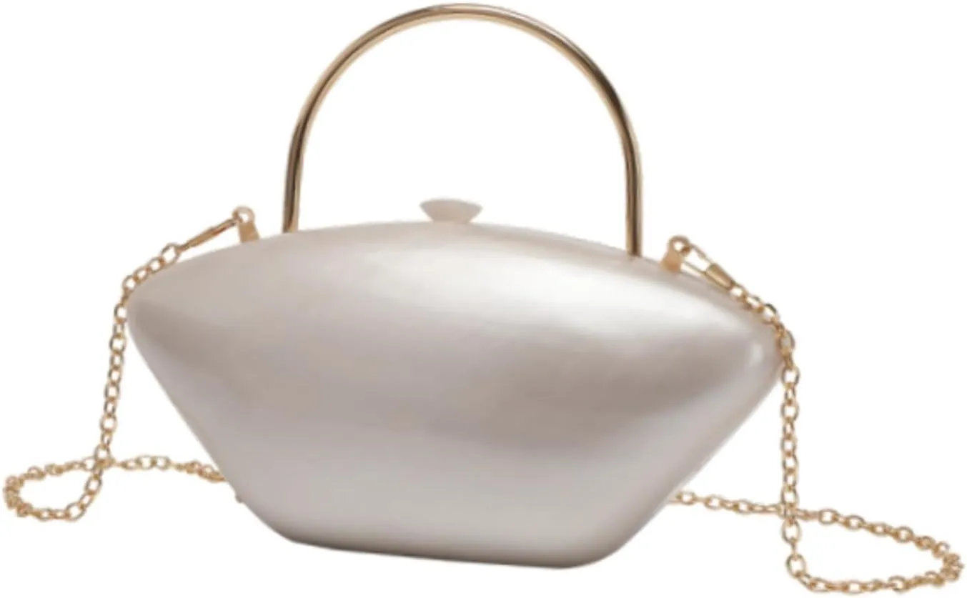 Acrylic Evening Clutch Purse Trendy Shoulder Chain Bag for Wedding Birthday Gift