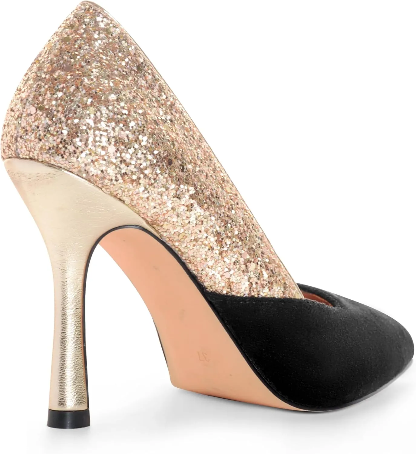 ANN CREEK Women's Pumps Sparkly High Heels Stiletto Classic Pointed Toe Patchwork Shoes for Wedding, Party, Dress, Prom