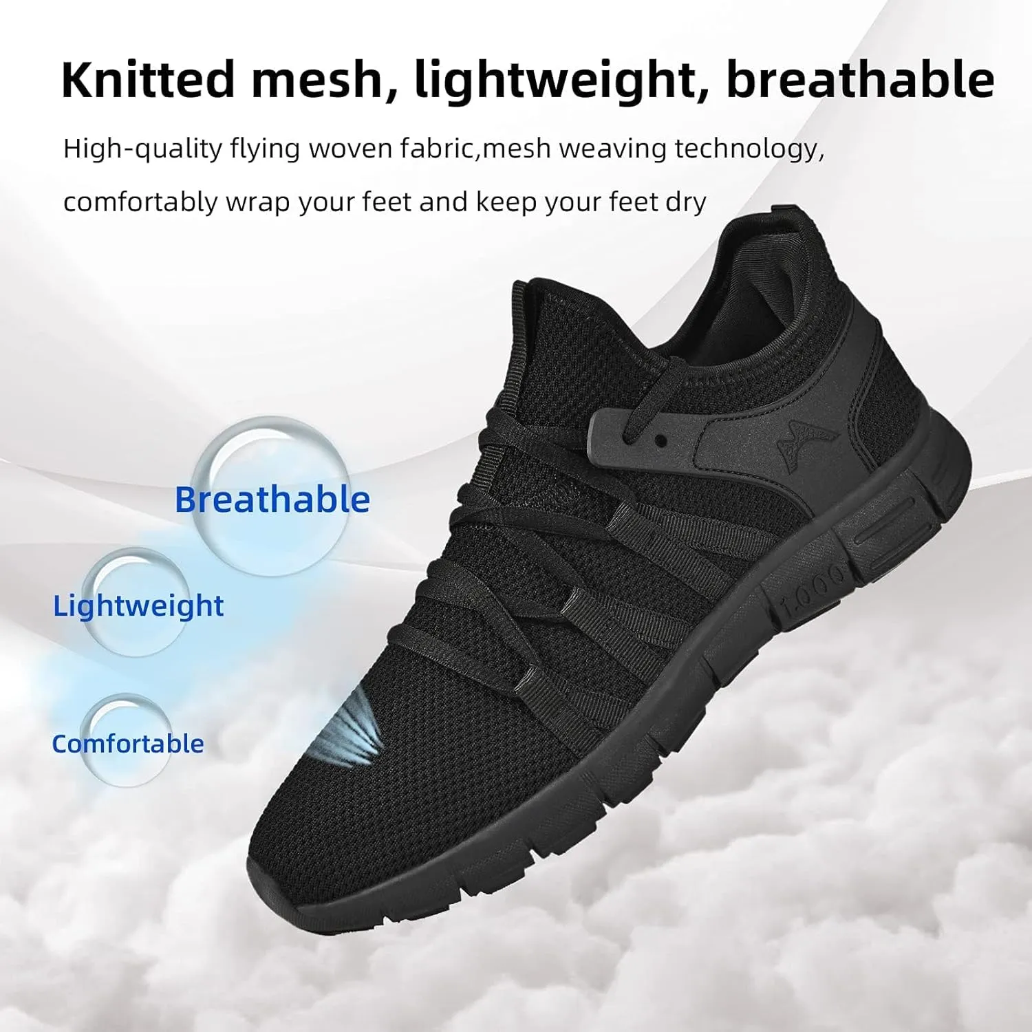 AOE Womens Fashion Walking Running Shoes Ultra Lightweight Breathable Mesh Tennis Shoes Non Slip Athletic Workout Gym Sneakers