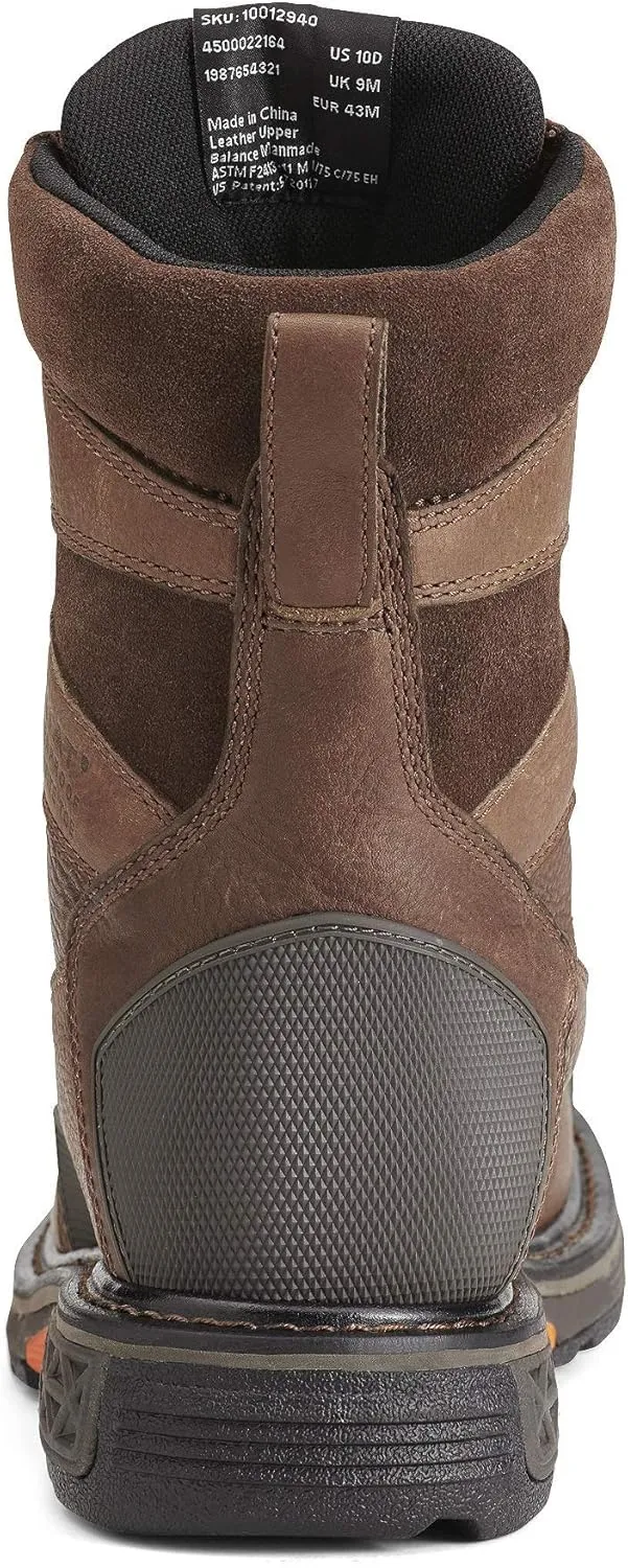 Ariat Men's Overdrive 8" Wide Square Toe Waterproof Composite Toe Work Boot