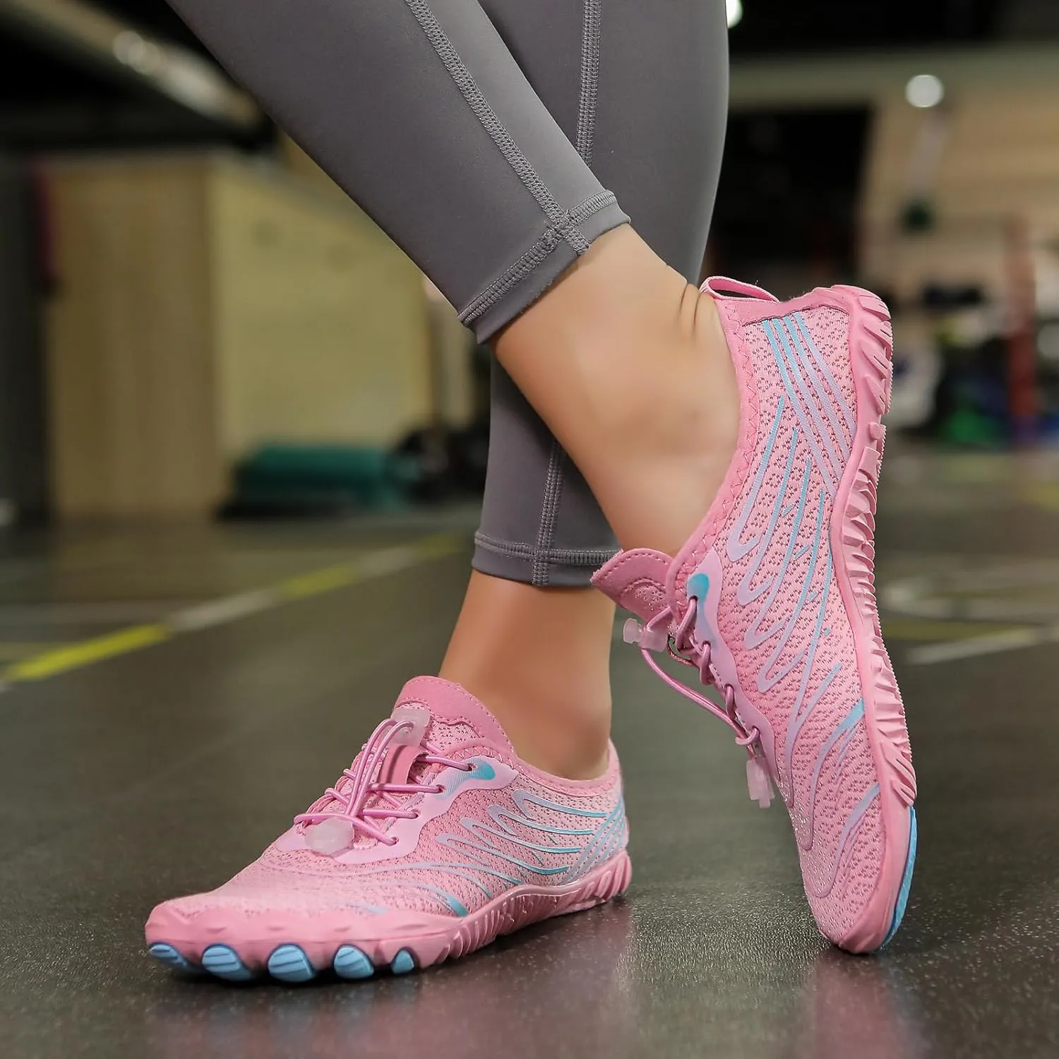 Barefoot Shoes Womens Mens Grounded Footwear Anti-Slip Quick Dry Barefoot Shoe Breathable Trail Running Wide Toe Hiking Shoes Zero Drop Shoe