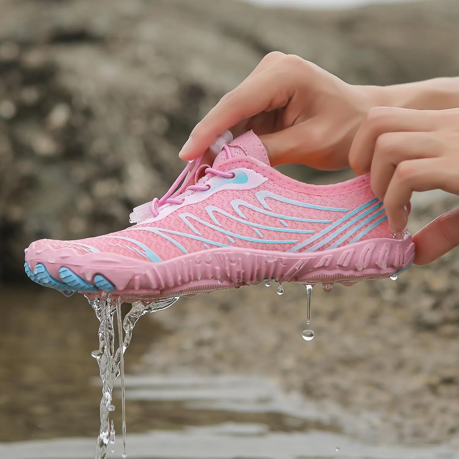 Barefoot Shoes Womens Mens Grounded Footwear Anti-Slip Quick Dry Barefoot Shoe Breathable Trail Running Wide Toe Hiking Shoes Zero Drop Shoe