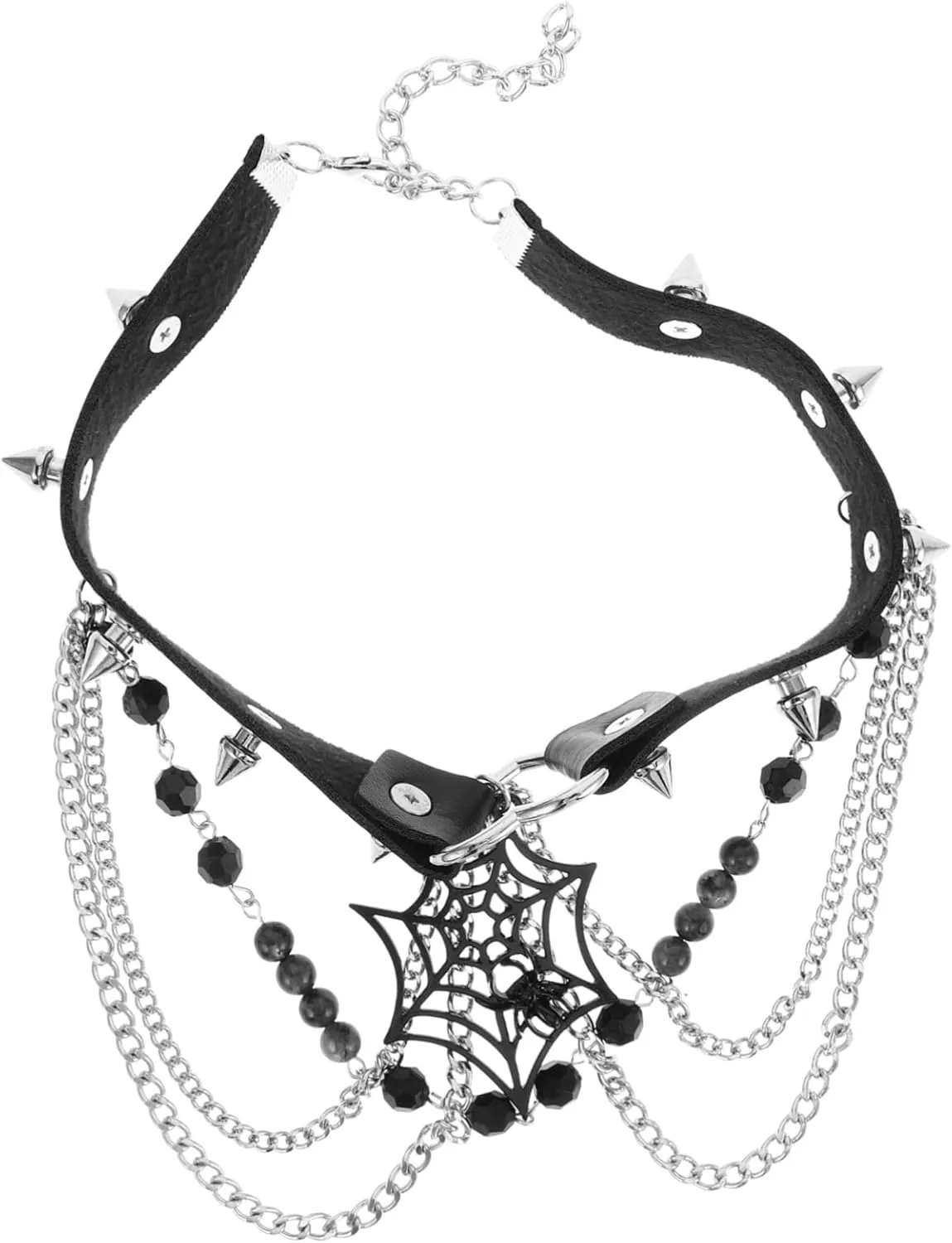 BESPORTBLE Gothic Spider Necklace for Women Stylish Statement Jewelry with Accents and Durable Faux for Halloween