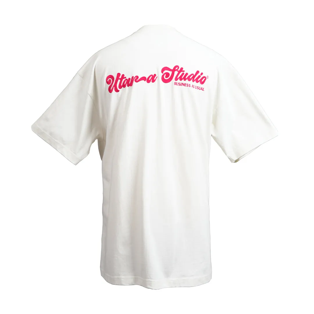 BUSINESS AS USUAL TEE WHITE