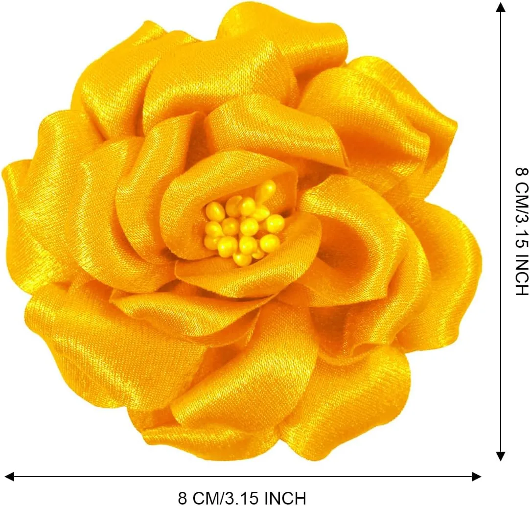 Camellia Flower Brooches and Pins for Women | Hat and Hair Pins | Flower Clips for Clothes