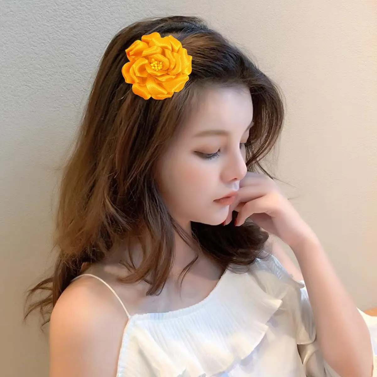 Camellia Flower Brooches and Pins for Women | Hat and Hair Pins | Flower Clips for Clothes