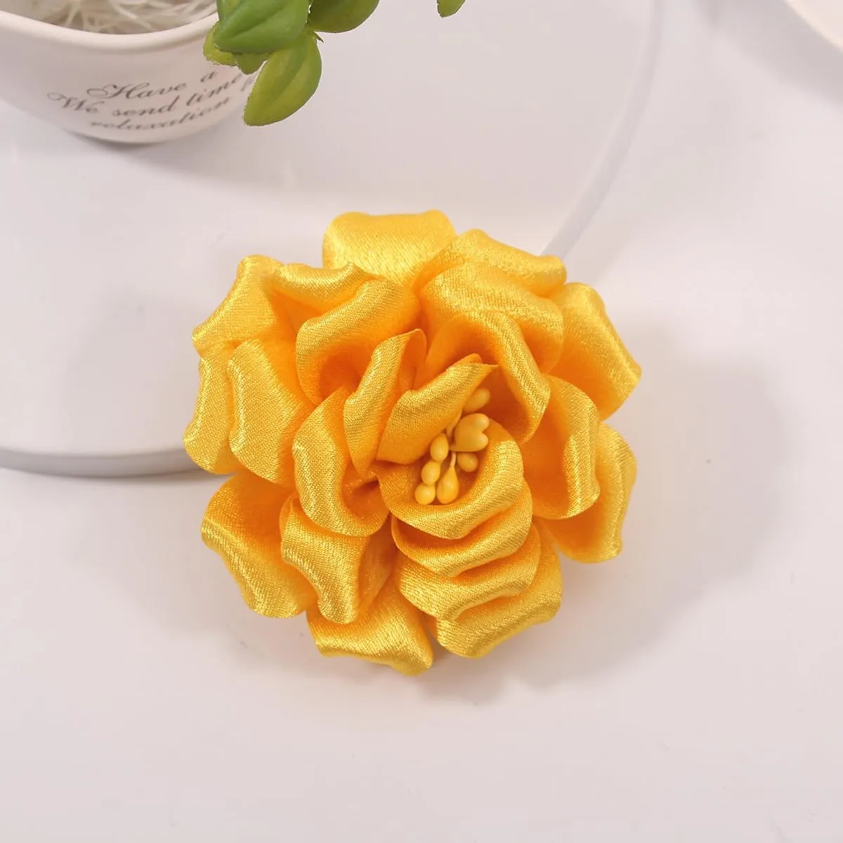 Camellia Flower Brooches and Pins for Women | Hat and Hair Pins | Flower Clips for Clothes