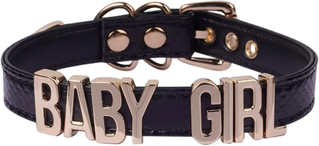 CHICCHOK Custom Letters Choker Collar - Personalized Jewelry for Women Cosplay DIY Sexy Accessories