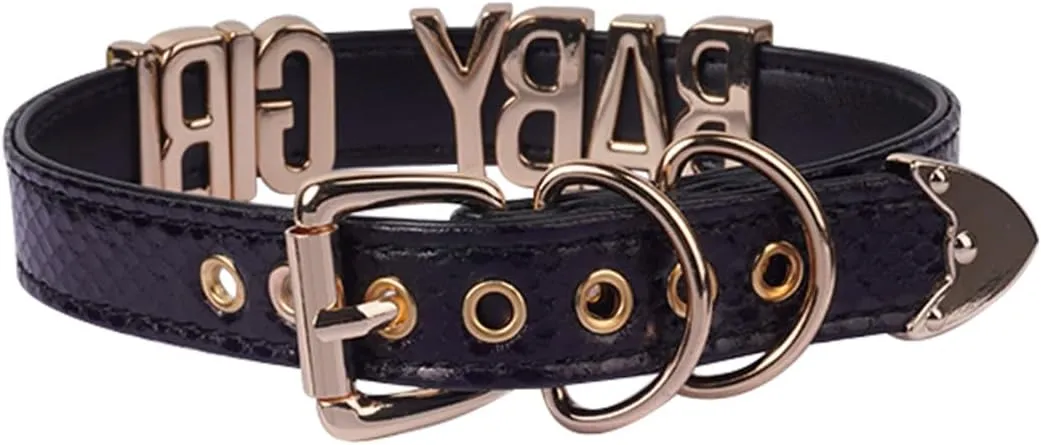 CHICCHOK Custom Letters Choker Collar - Personalized Jewelry for Women Cosplay DIY Sexy Accessories