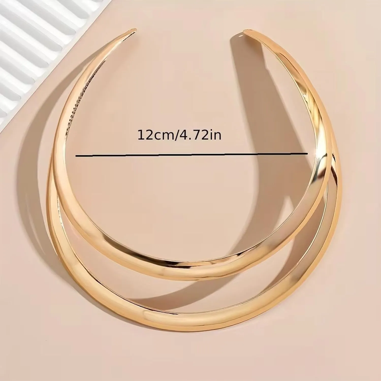 Chunky Gold Necklace Statement Necklace for Women Dainty Gold Choker Necklaces Exaggerated Ethnic Big Statement Jewelry
