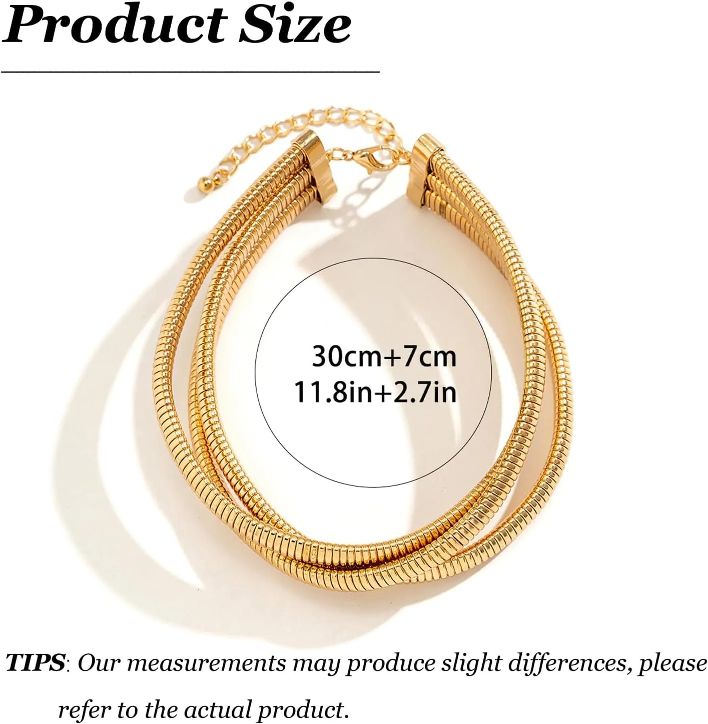 Chunky Gold Necklace Statement Necklace for Women Dainty Gold Choker Necklaces Exaggerated Ethnic Big Statement Jewelry