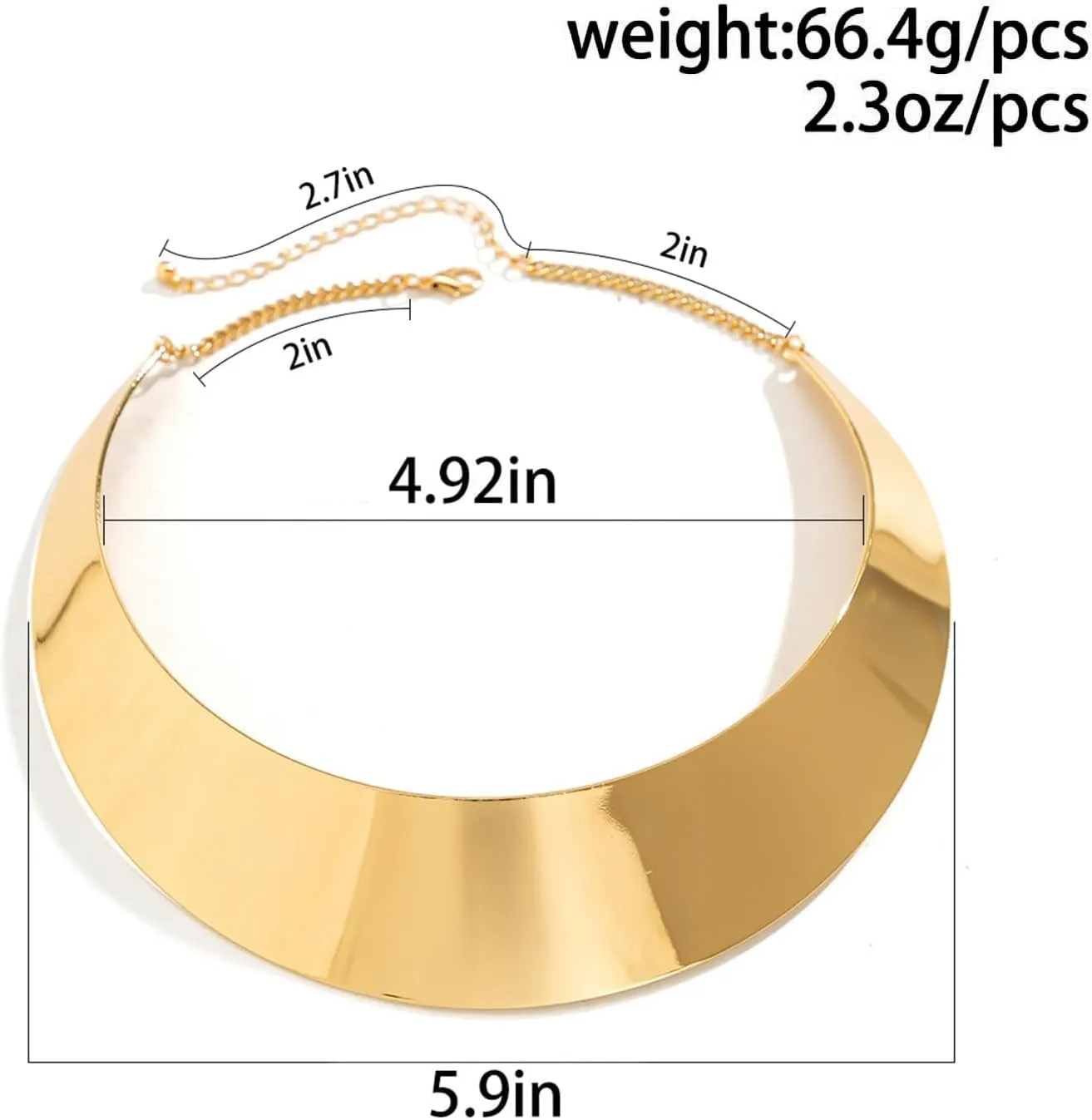 Chunky Gold Necklace Statement Necklace for Women Dainty Gold Choker Necklaces Exaggerated Ethnic Big Statement Jewelry