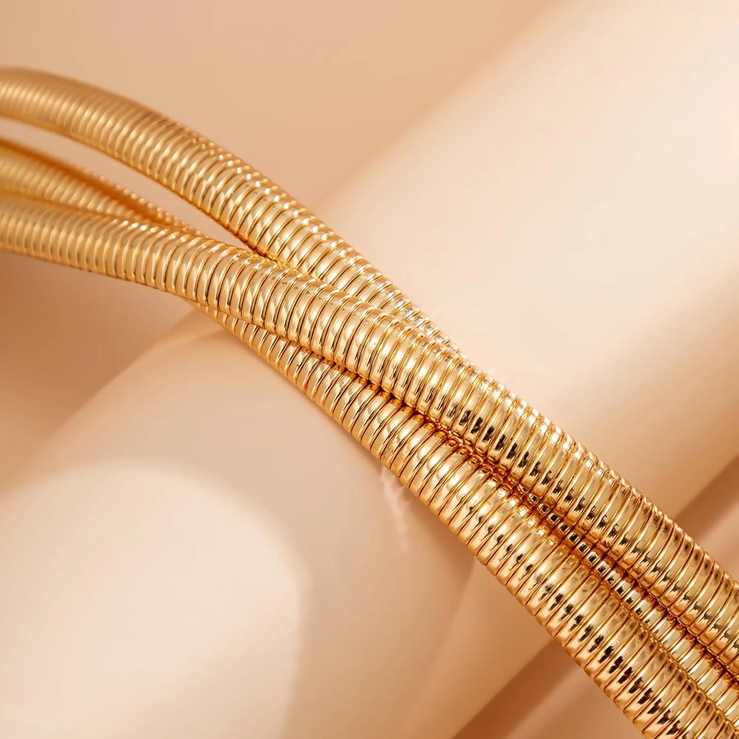 Chunky Gold Necklace Statement Necklace for Women Dainty Gold Choker Necklaces Exaggerated Ethnic Big Statement Jewelry