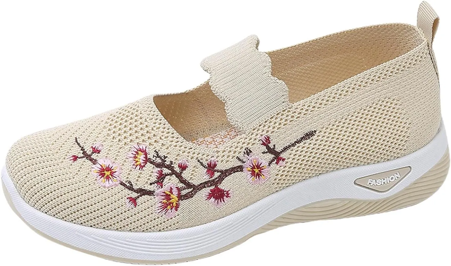 Comfortable Orthopedic Shoes for Women, Casual Sports Women Wide Width Breathable Walking Comfortable Slip on Sneakers, Non Slip Lightweight Shoes Arch Support Sneakers