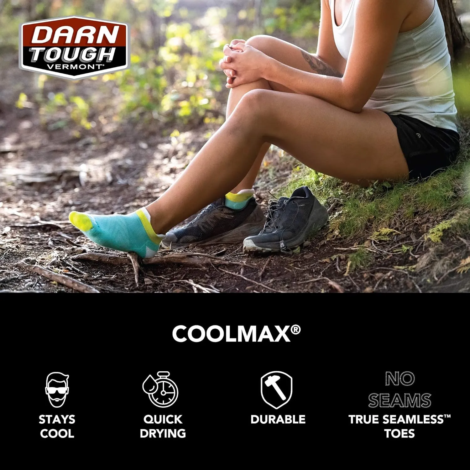 Darn Tough Women's No Show Tab Ultra-Lightweight Running Sock (Style 1052) -