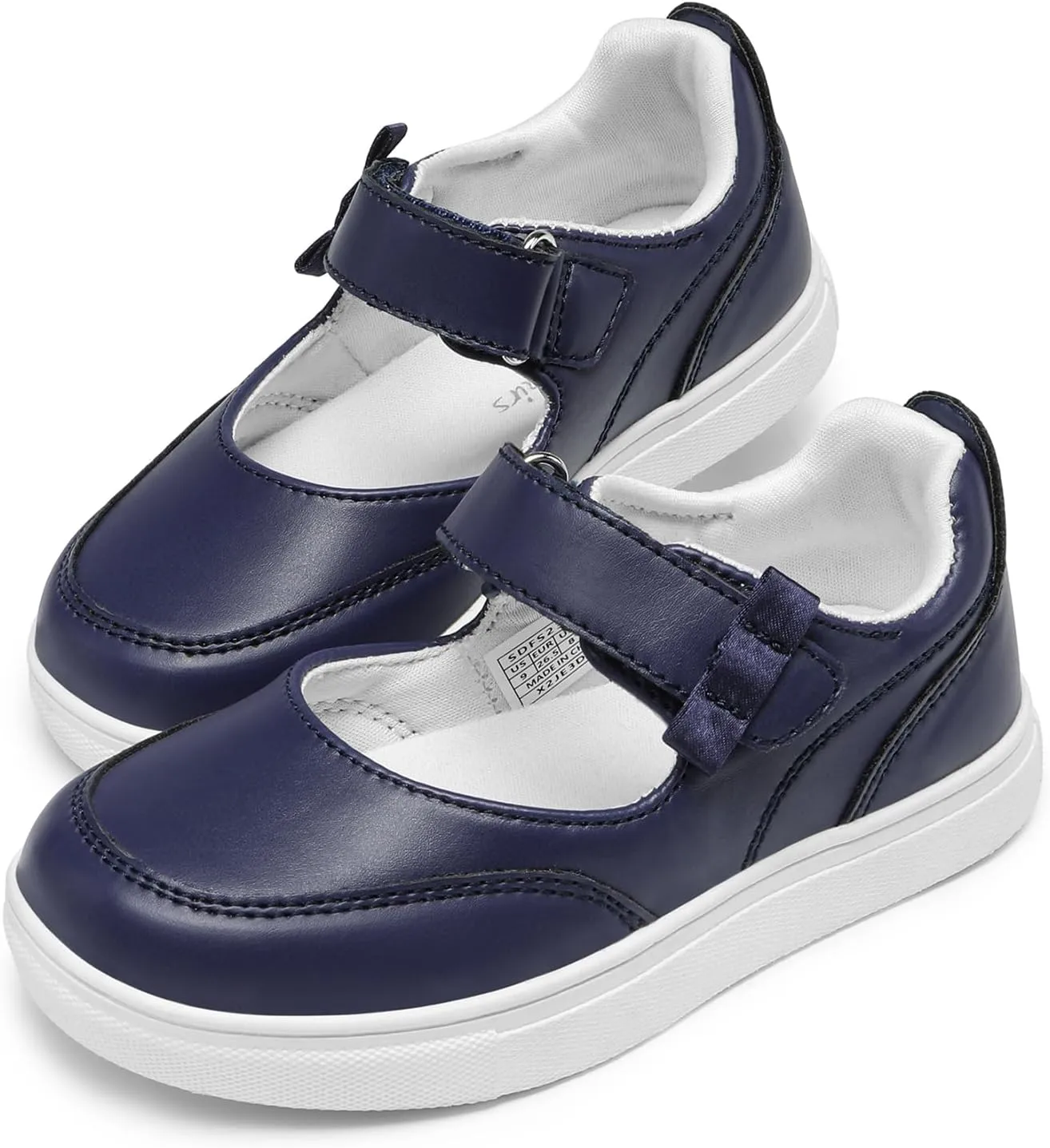 DREAM PAIRS Kids Girls Mary Jane Sneakers Strap Toddler Little Girls School Shoes Soft Walking Party Flat Shoes