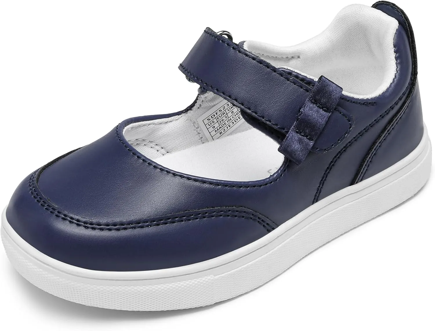 DREAM PAIRS Kids Girls Mary Jane Sneakers Strap Toddler Little Girls School Shoes Soft Walking Party Flat Shoes