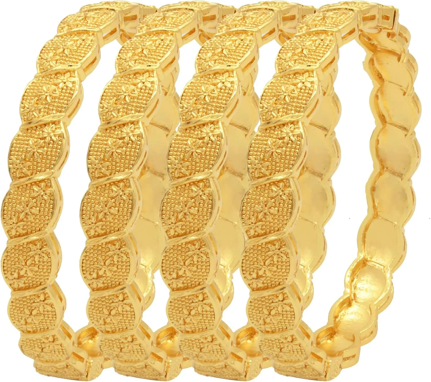 Dubai Gold Bangles for Women Indian African Wedding Bracelets 18K Gold Plated Ethiopian Bridal Jewelry