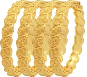 Dubai Gold Bangles for Women Indian African Wedding Bracelets 18K Gold Plated Ethiopian Bridal Jewelry