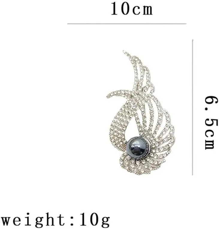 Elegant Floral Brooch Pins for Women - Stylish Personalized Design Rhinestone Lapel Pin Jewelry for Ladies Flower Sweater Scarf Coat Dress Brooches and Pins for Women