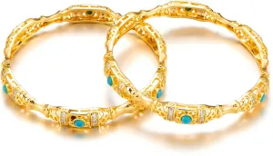 Ethlyn Christmas gifts for baby girls 18k Gold Plated Mini Size Bangle Bracelet for little girls