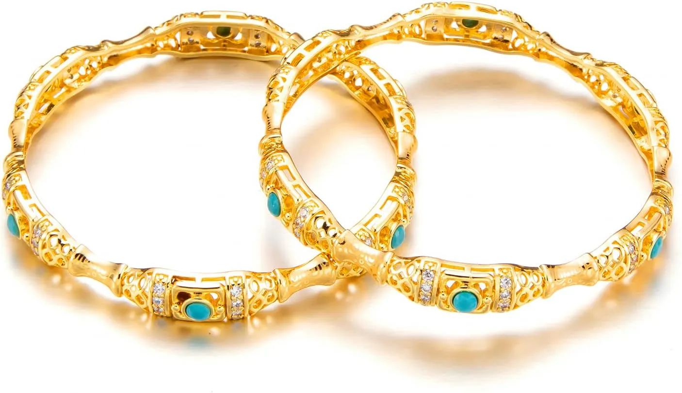 Ethlyn Christmas gifts for baby girls 18k Gold Plated Mini Size Bangle Bracelet for little girls