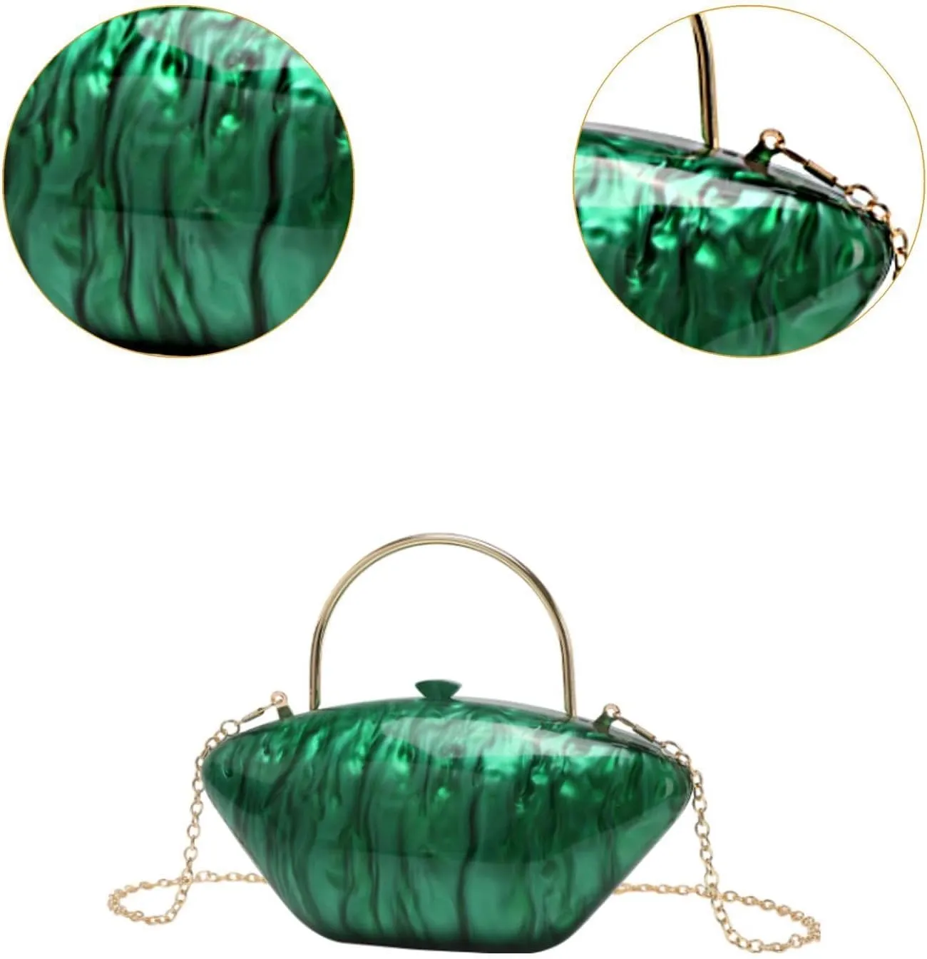 Evening Clutch Purse Elegant Shoulder Chain Bag for Night Out Party Wedding Prom