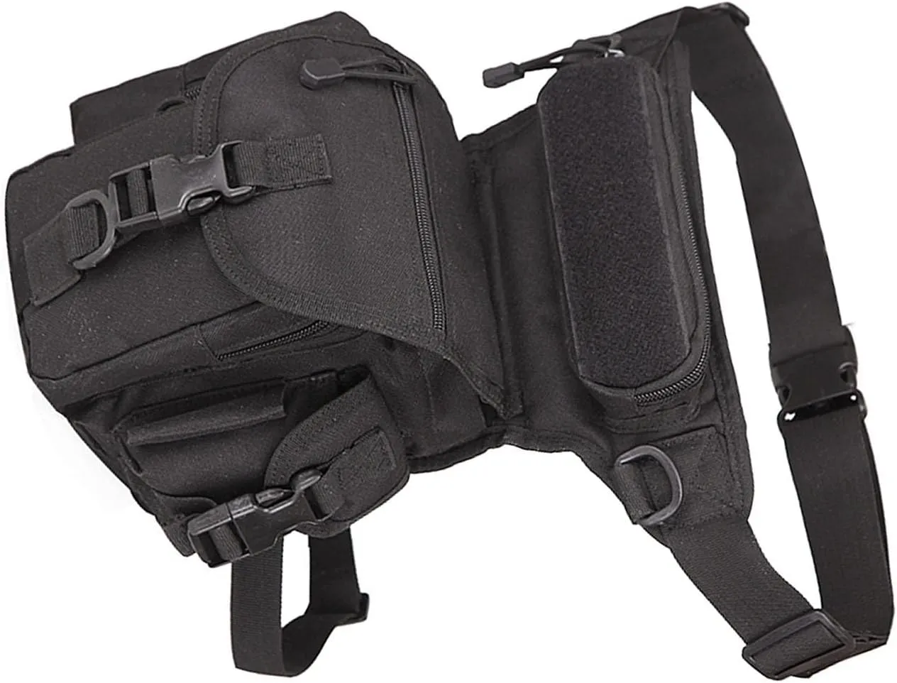 Fanny Pack With Water Bottle Holder, Hiking Gear Fishing Waist Bag Pouch Bag Hiking Fanny Pack for Running Walking Hiking Hydration Belt (Type One)