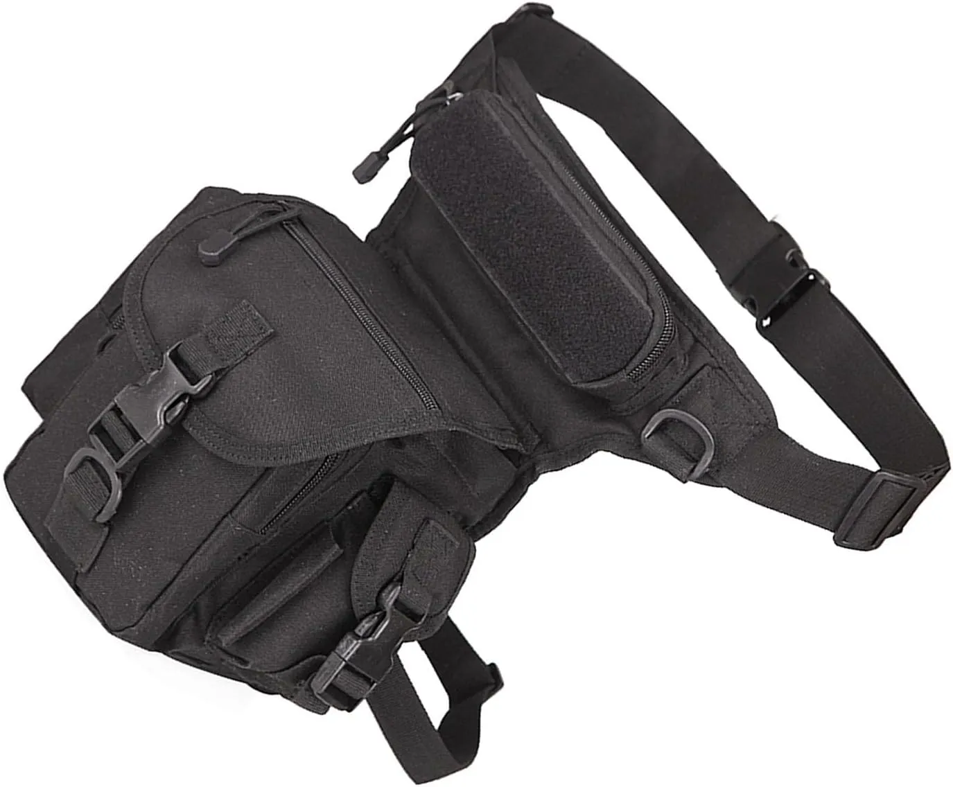 Fanny Pack With Water Bottle Holder, Hiking Gear Fishing Waist Bag Pouch Bag Hiking Fanny Pack for Running Walking Hiking Hydration Belt (Type One)