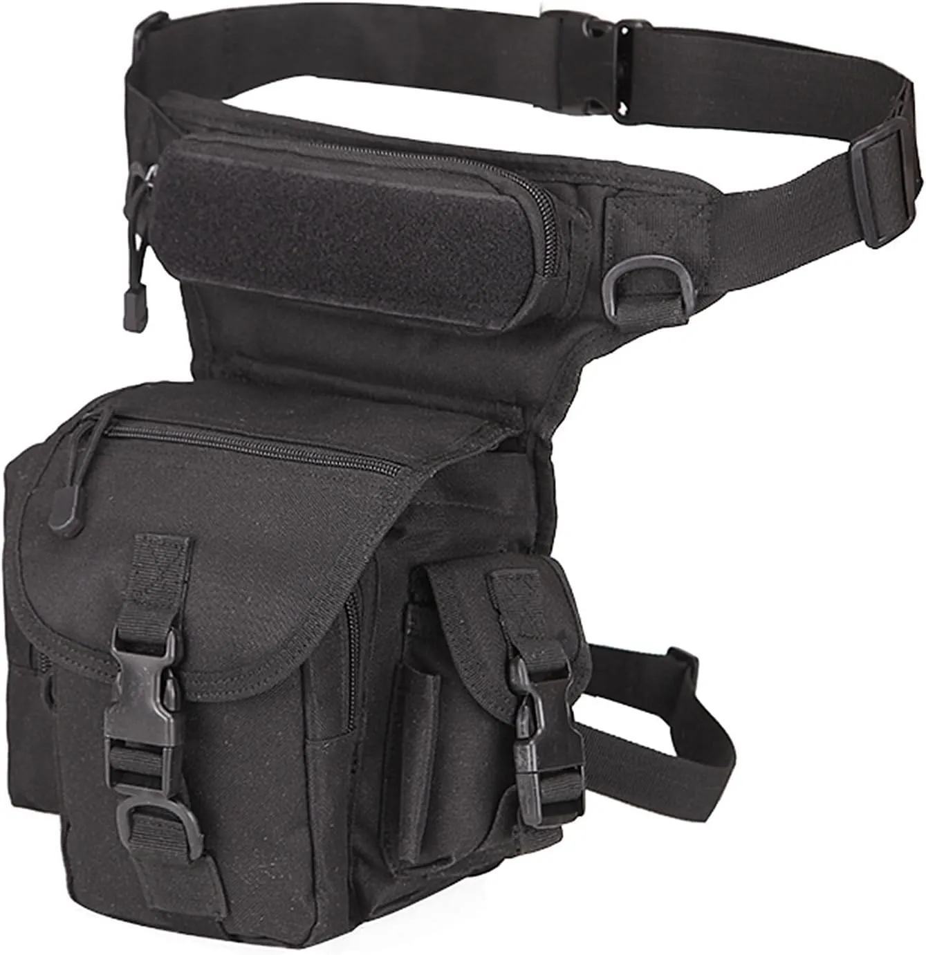 Fanny Pack With Water Bottle Holder, Hiking Gear Fishing Waist Bag Pouch Bag Hiking Fanny Pack for Running Walking Hiking Hydration Belt (Type One)