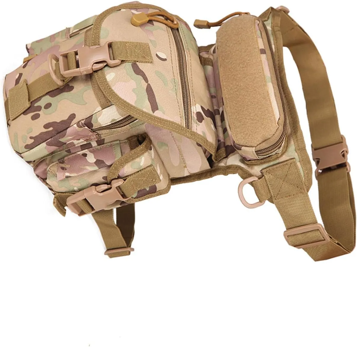 Fanny Pack With Water Bottle Holder, Hiking Gear Fishing Waist Bag Waterproof Pouch Bag Hiking Fanny Pack for Running Walking Hiking Hydration Belt (Type Four)