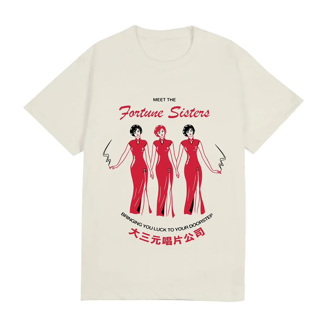 FORTUNE SISTERS SS TEE BROKEN WHITE
