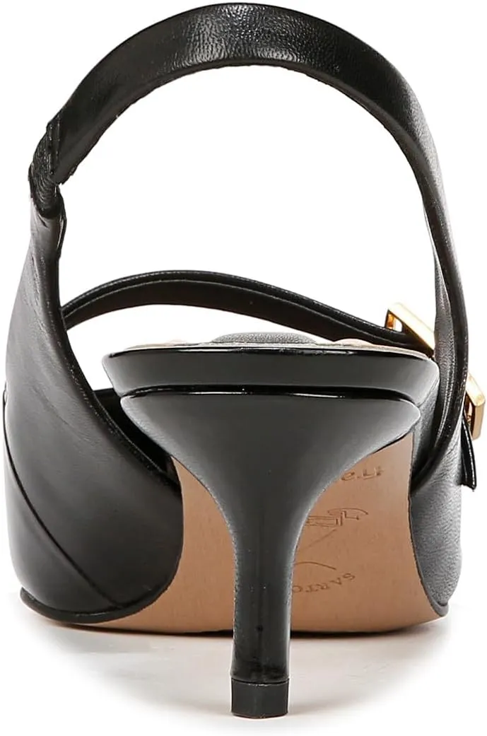 Franco Sarto Women's Khloe Pointed Toe Slingback Kitten Heel Pump