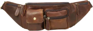 GALPADA Large Duffle Bag for Travel Sling Bag Cross Fanny Pack Small Crossbody Fanny Pack Crossbody Leather for Men Water-resistant Durable Lightweight
