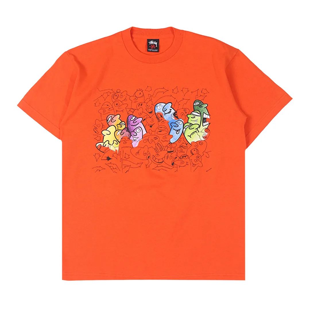 GEAR GHOST SCRIPT T-SHIRT ORANGE