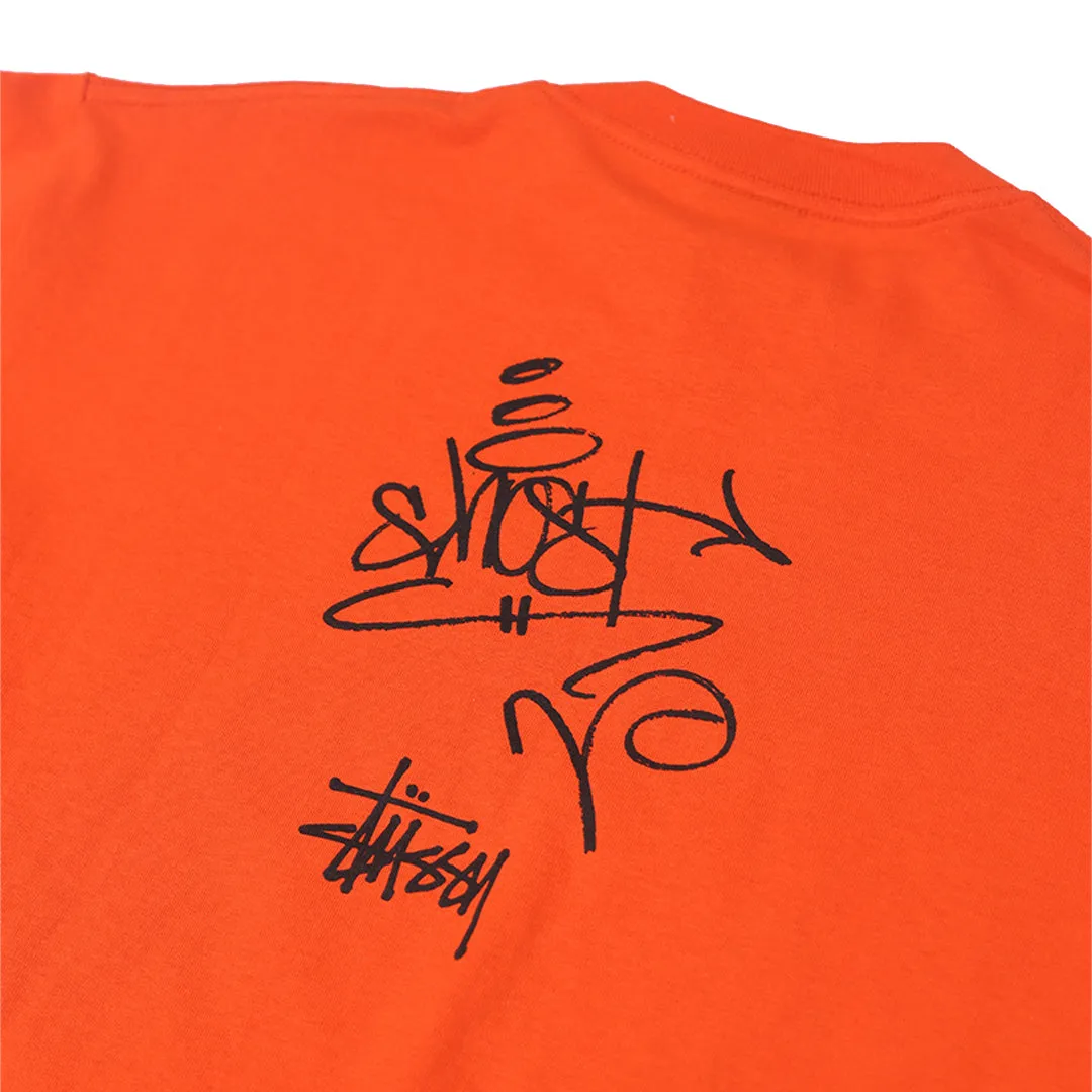 GEAR GHOST SCRIPT T-SHIRT ORANGE