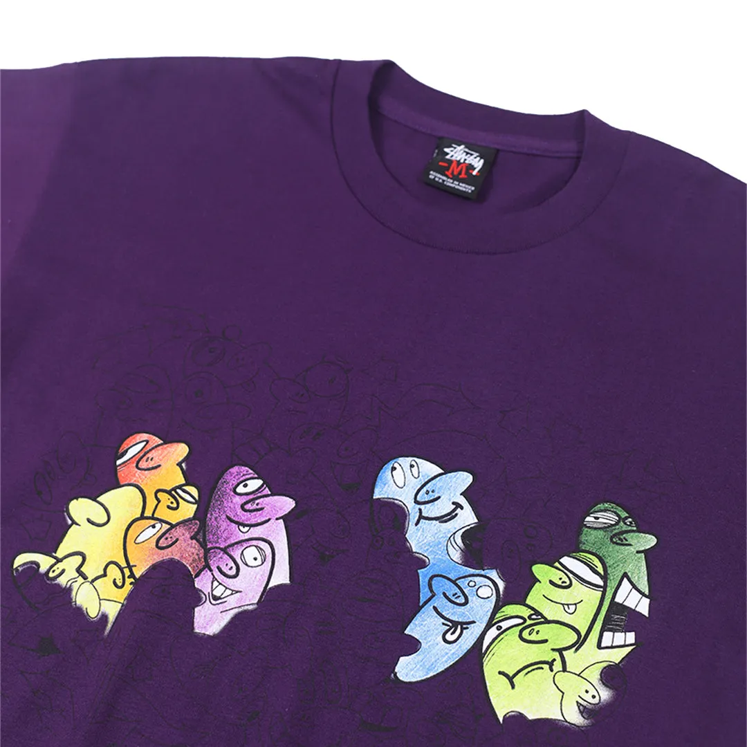 GEAR GHOST SCRIPT T-SHIRT PURPLE