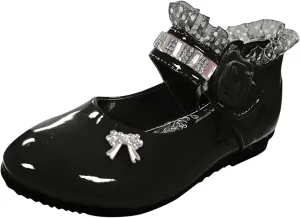 Girls Dress Shoes,0-12 Years Children Baby Girls Flower Leather Single Shoes Soft Dance Princess Shoes Wedding Shoes