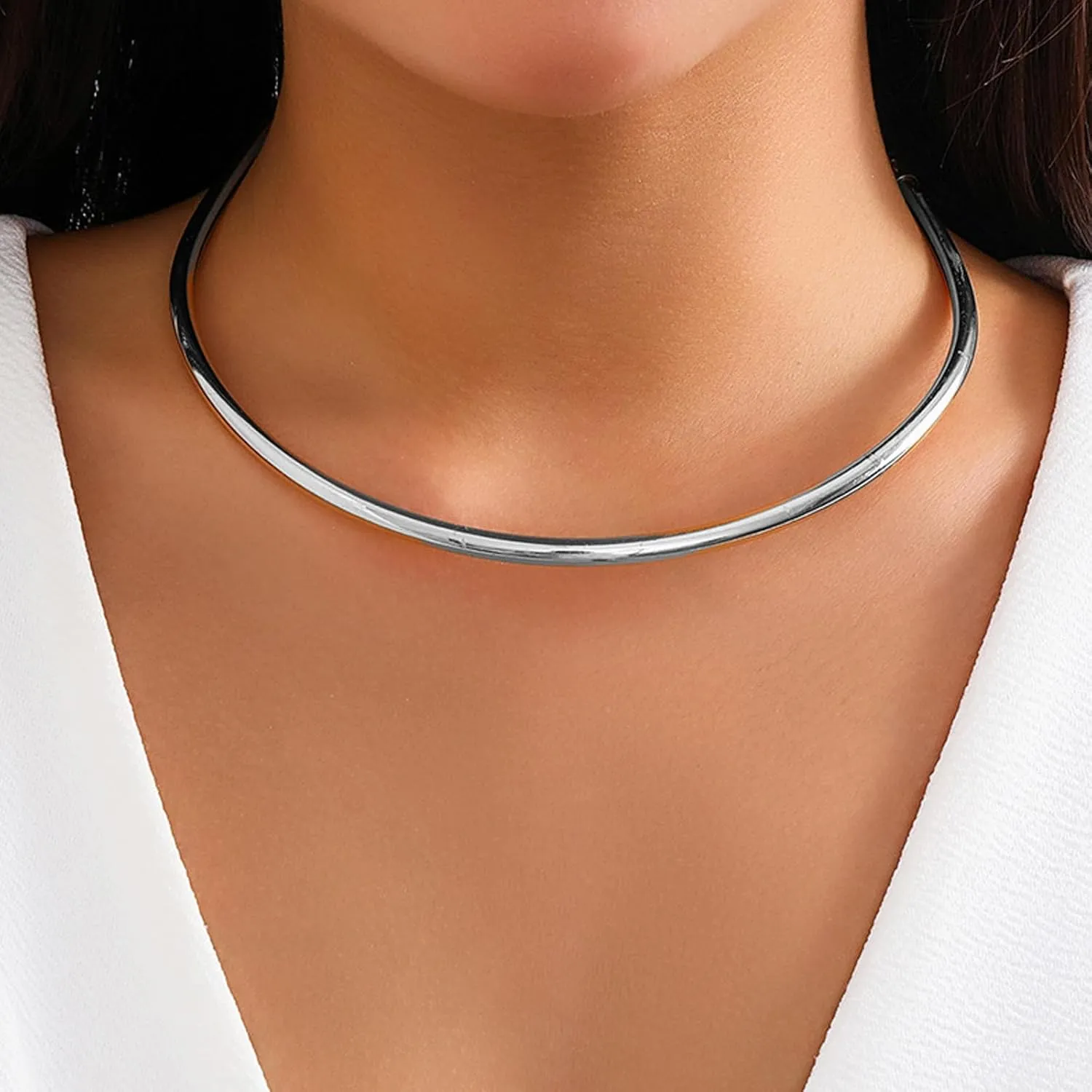 Gold Choker Necklaces for Women Chunky Gold Necklace Gold Statement Necklace Chunky Charm Necklace Punk Gold Jewelry Trendy Stuff
