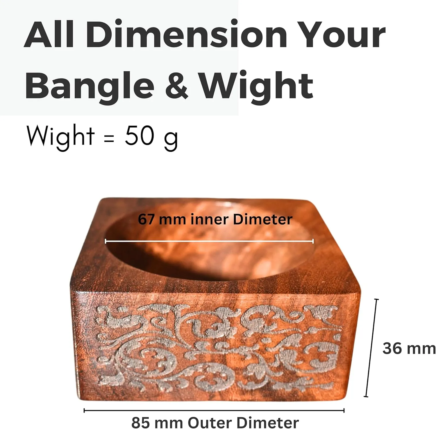 Handmade Natural Wooden BangleHandmade Bracelet Vintage Simple Round Natural Wooden Bracelet Bangle for Women Jewelry.