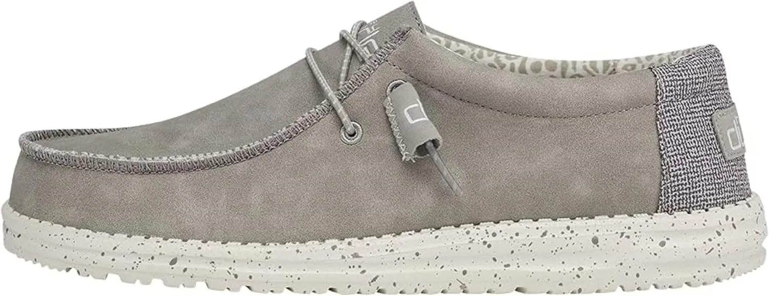 Hey Dude Men's Wally Recycled Leather | Mens Shoes | Men's Lace Up Loafers | Comfortable & Light-Weight