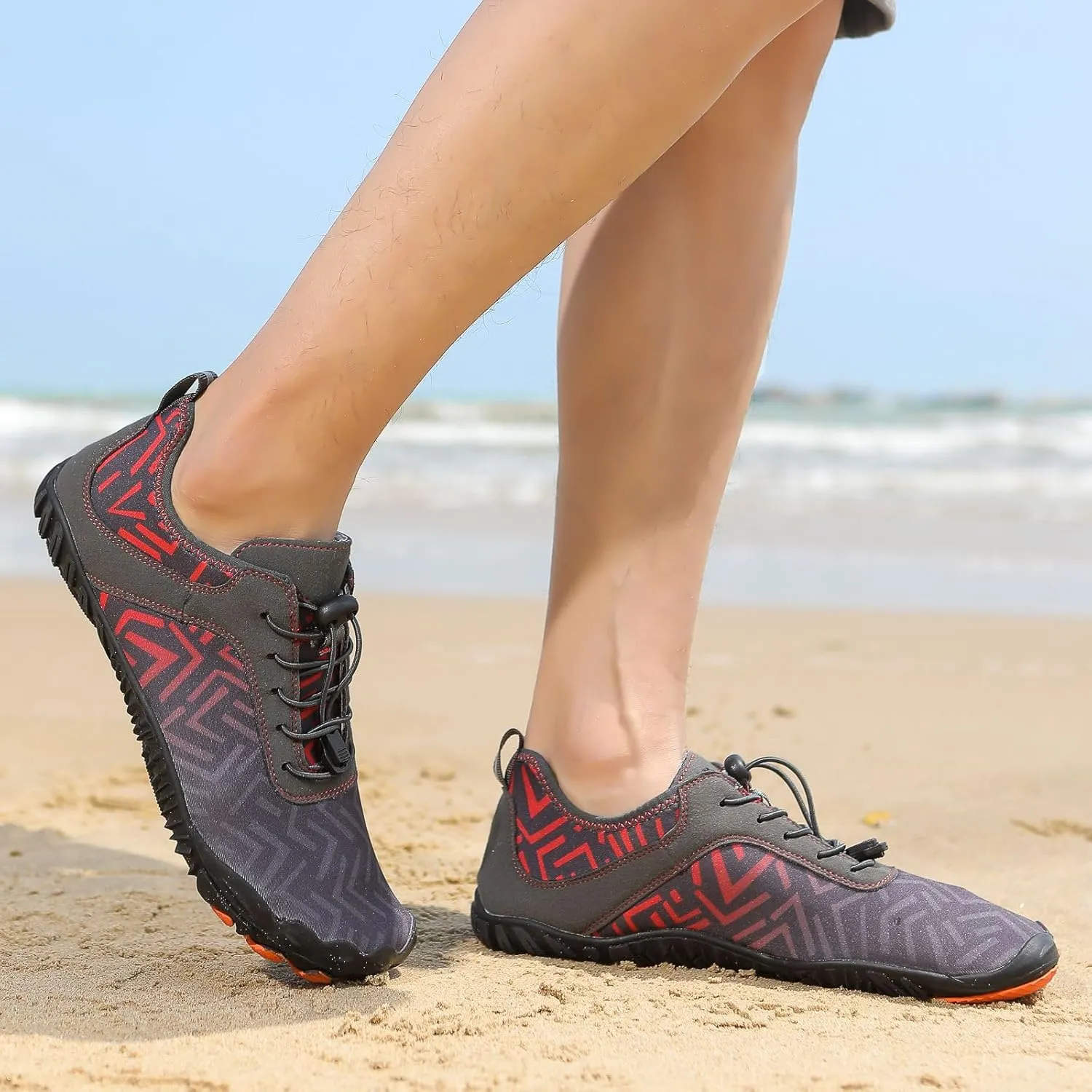 Hike Barefoot Shoes for Men Pro Footwear Barefoot Shoes Mens Comfortable Wide Toe Box Waterproof Trail Running Shoes Healthy & Non-Slip Barefoot Shoes