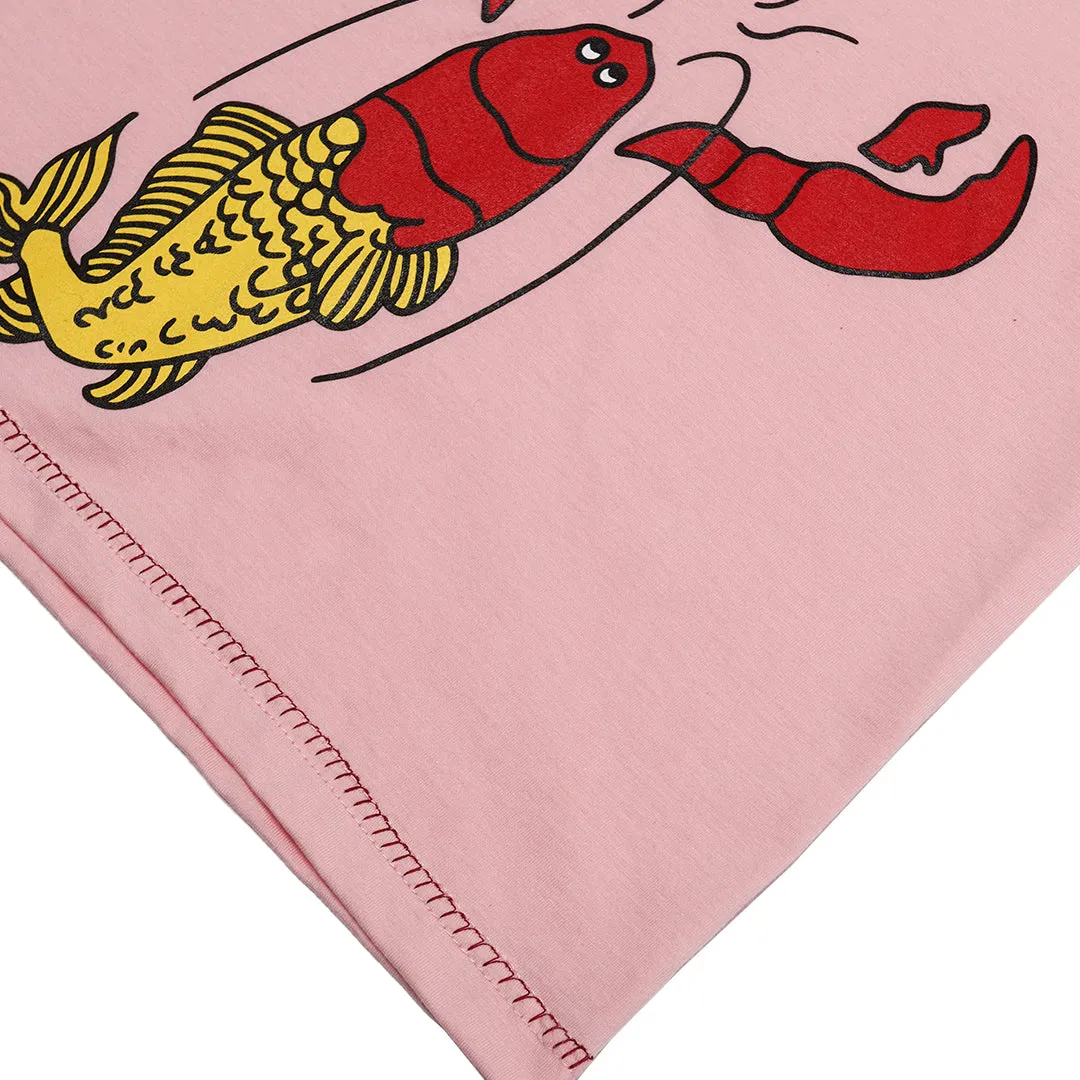 Houbi Lobster Baby Tee Pink