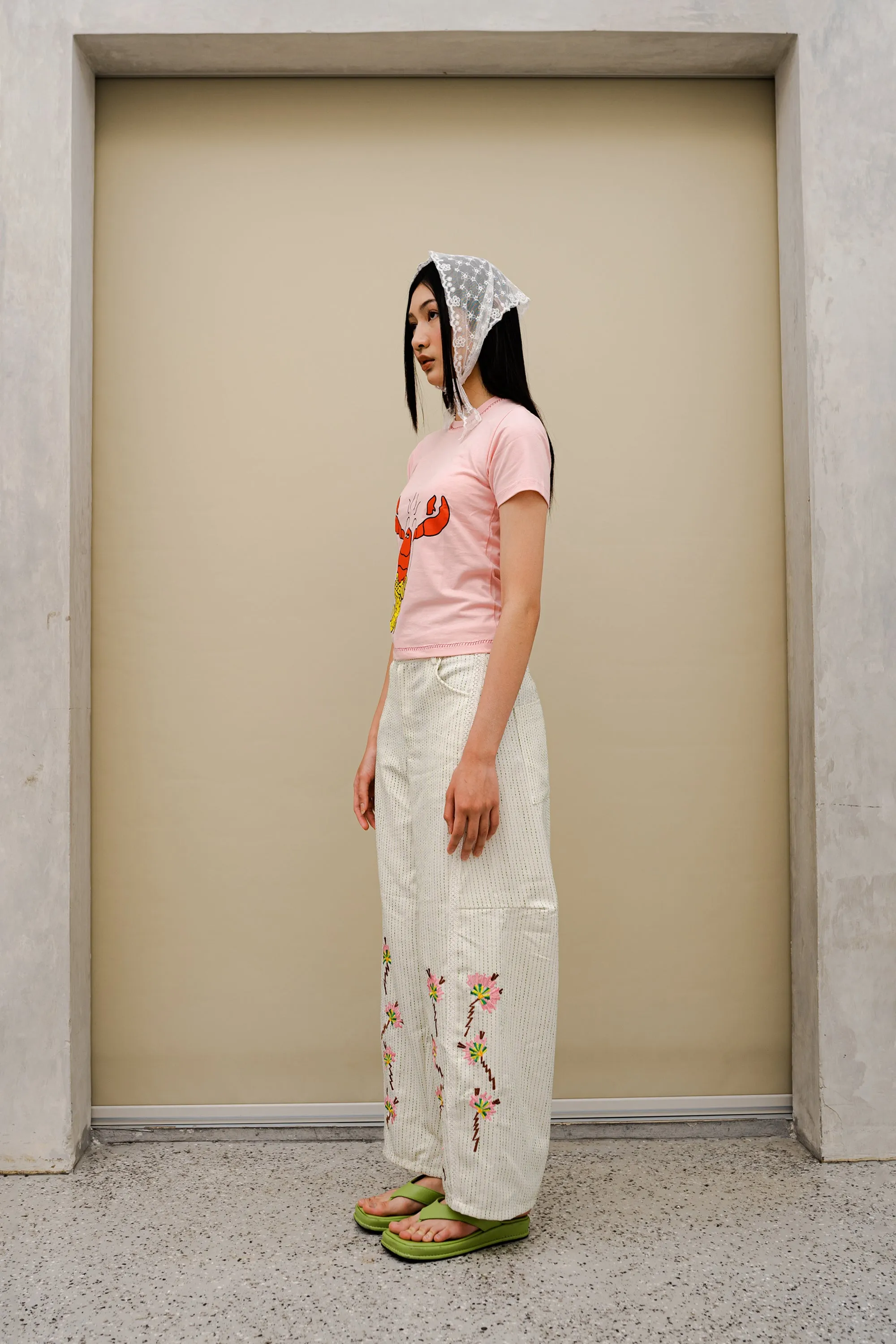 Houbi Lobster Baby Tee Pink